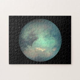 Planet Saturns Måne Titan Pussel