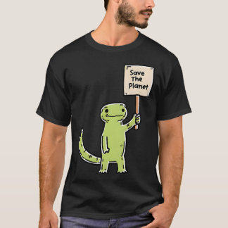 Planet Saver Dino Sign T Shirt