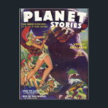 Planet Science Vykort<br><div class="desc">Skicka vykort hälsning till vänner på fantastisk,  klassisk Pulp Science fiction-bild från 1920-talet,  1930-talet,  1940-talet och 1950-talet!</div>