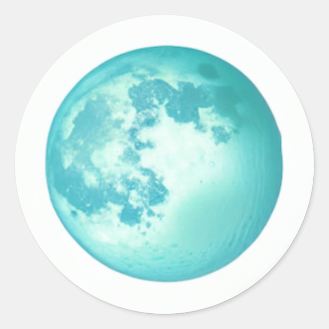 Planet Sticker Runt Klistermärke (Framsida)