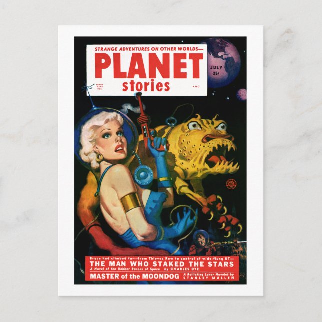 Planet Stories (juli 1952) Vykort (Framsida)