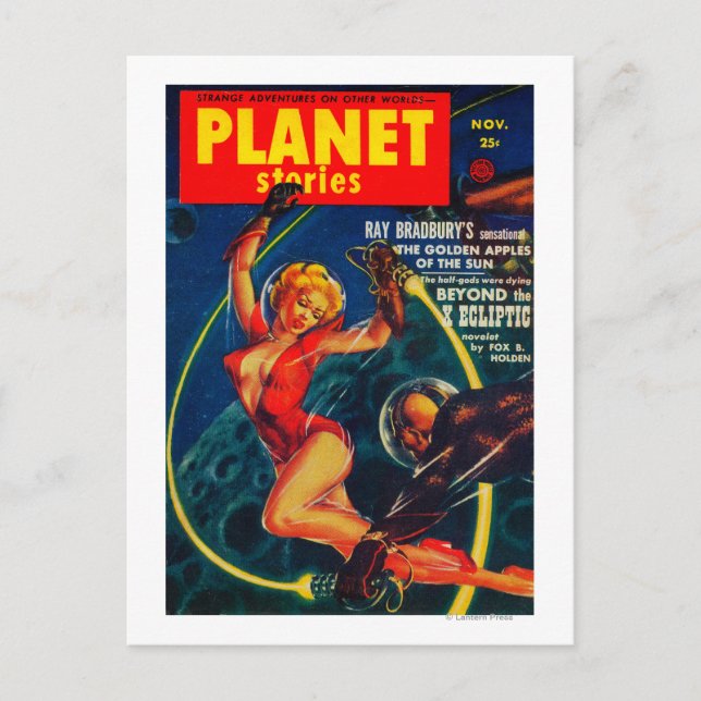 Planet Stories Magazine Cover 2 Vykort (Framsida)