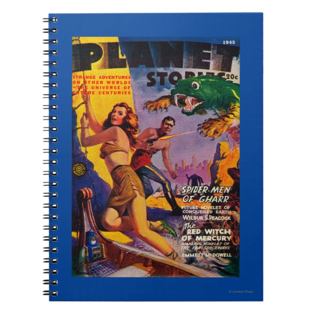 Planet Stories Magazine Cover 5 Anteckningsbok (Framsidan)