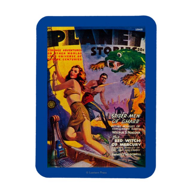 Planet Stories Magazine Cover 5 Magnet (Vertikal)