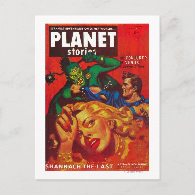 Planet Stories Magazine Cover 7 Vykort (Framsida)