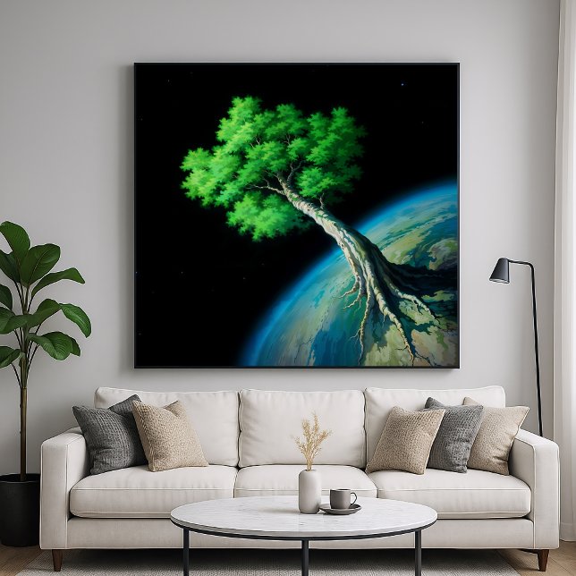 Planet Träd - Fantasy Art Design Poster (Skapare uppladdad)