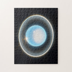 Planet Uranus med Ringar JWST Image Pussel