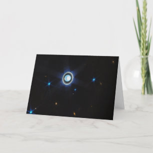 Planet Uranus med Ringar och Måne JWST Image Kort