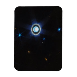 Planet Uranus med Ringar och Måne JWST Image Magnet