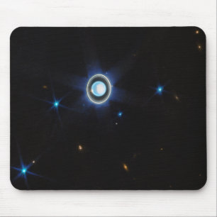 Planet Uranus med Ringar och Måne JWST Image Musmatta