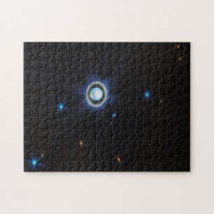 Planet Uranus med Ringar och Måne JWST Image Pussel