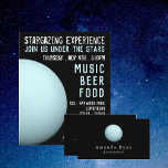Planet Uranus, Planetarium Event Advertising Flygblad<br><div class="desc">Planet Uranus,  Planetarium Event Advertising Flyers från Affärskortet Store.</div>