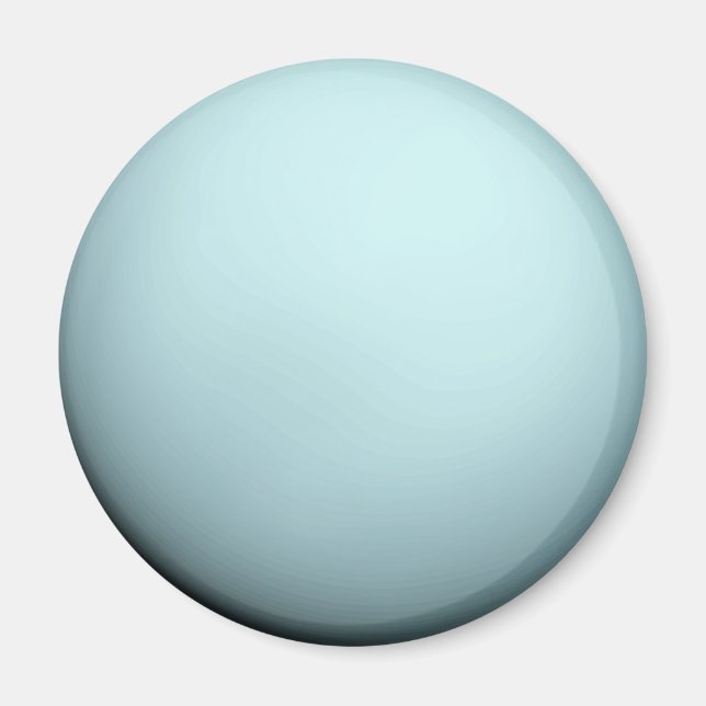 Planet Uranus Round Magnet (Framsidan)