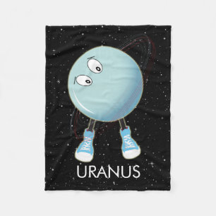 Planet Uranus & Stars Fleecefilt