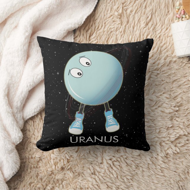 Planet Uranus & Stars Kudde (Filt)