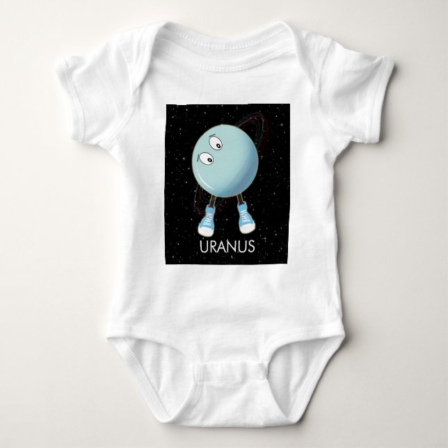 Planet Uranus & Stars T Shirt (Framsida)