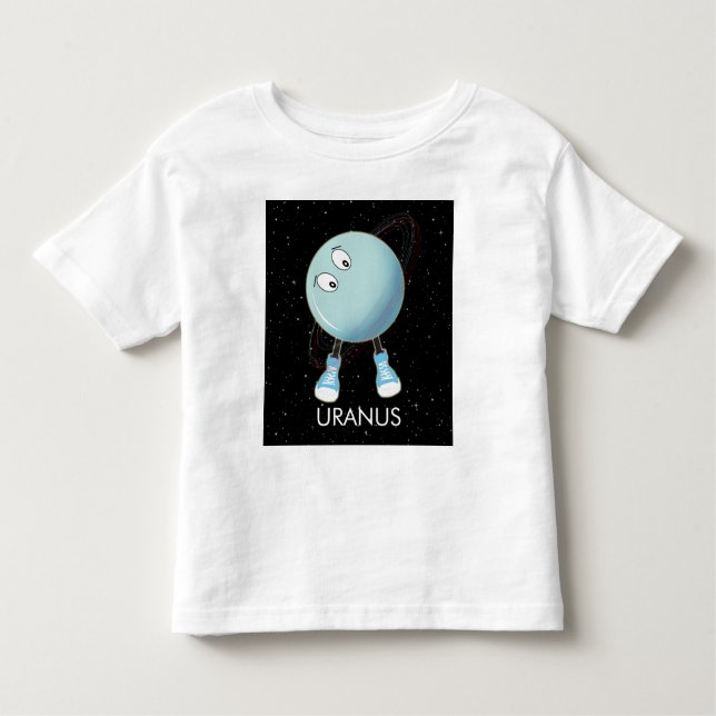 Planet Uranus & Stars T Shirt (Framsida)