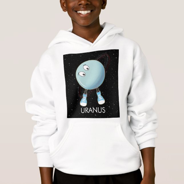 Planet Uranus & Stars T Shirt (Framsida)
