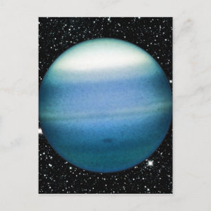 PLANET URANUS-stjärnbakgrund (solsystem) ~ Vykort