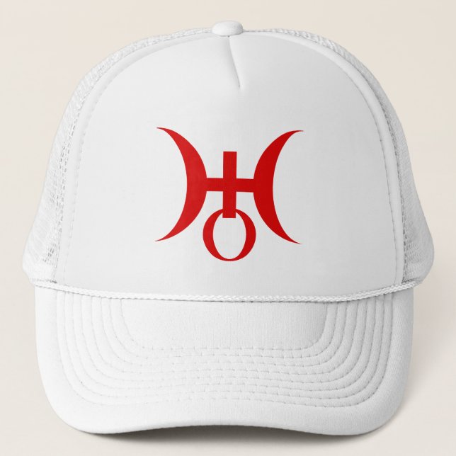 Planet Uranus-symbol (röd) Keps (Framsida)
