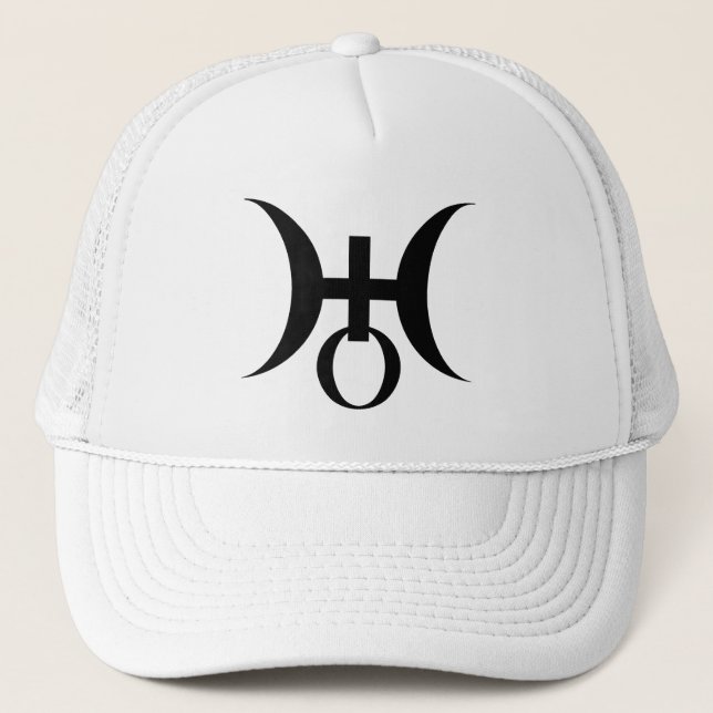 Planet Uranus-symbol (svart) Keps (Framsida)