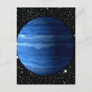 PLANET URANUS v.2 stjärnig bakgrund (solsystem) ~ Vykort