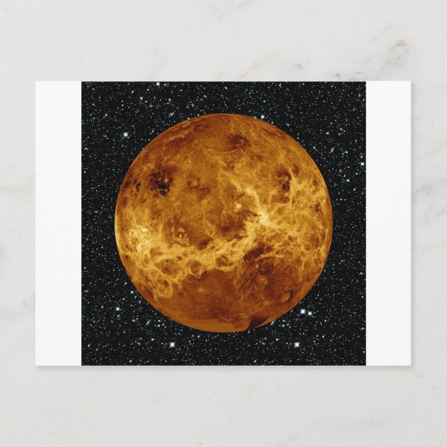 PlANET VENUS-radarvyns stjärna ~ Vykort (Framsida)