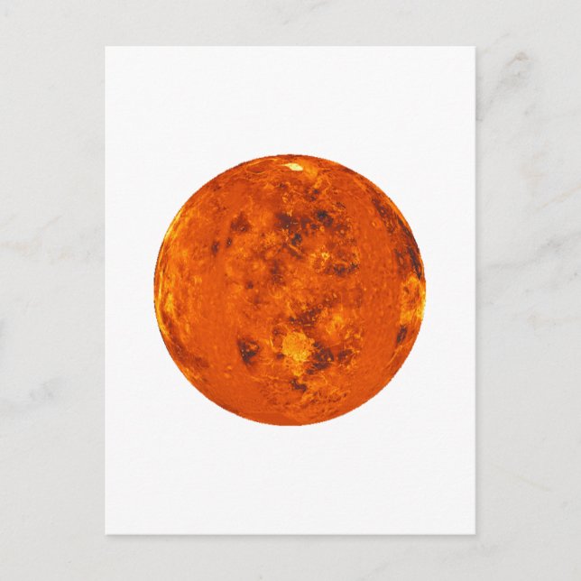 PLANET VENUS (solsystem) ~ Vykort (Framsida)