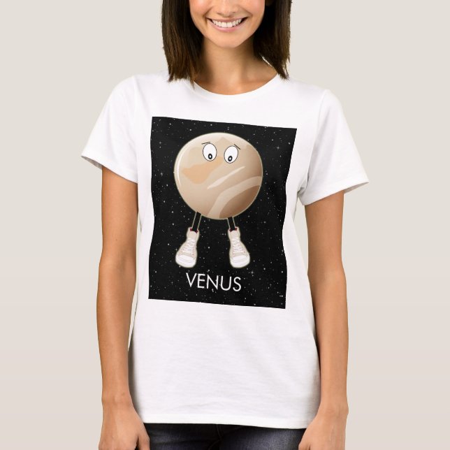 Planet Venus & Stars T Shirt (Framsida)