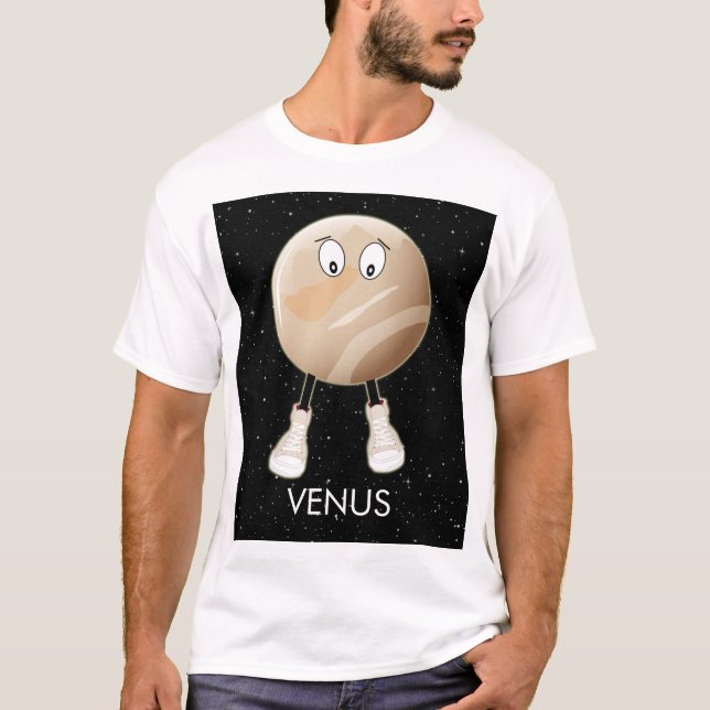 Planet Venus & Stars T Shirt (Framsida)