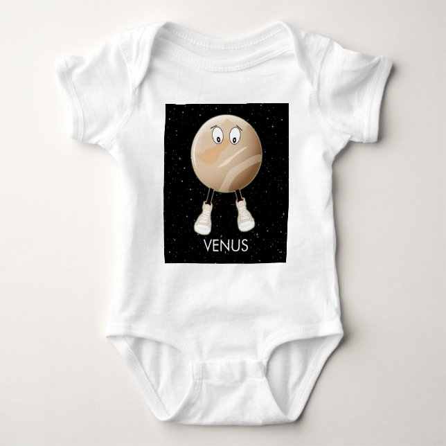 Planet Venus & Stars T Shirt (Framsida)