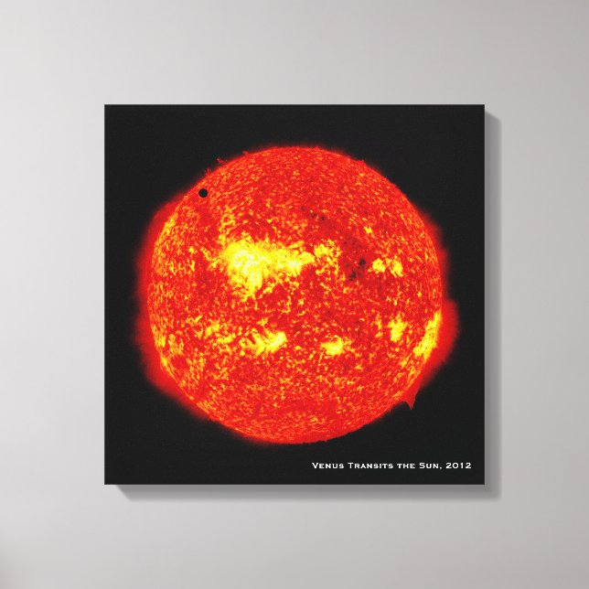 Planet Venus Transits Sol, Hi-Res Canvastryck (Framsida)