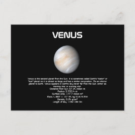 Planet Venus-vykort Vykort