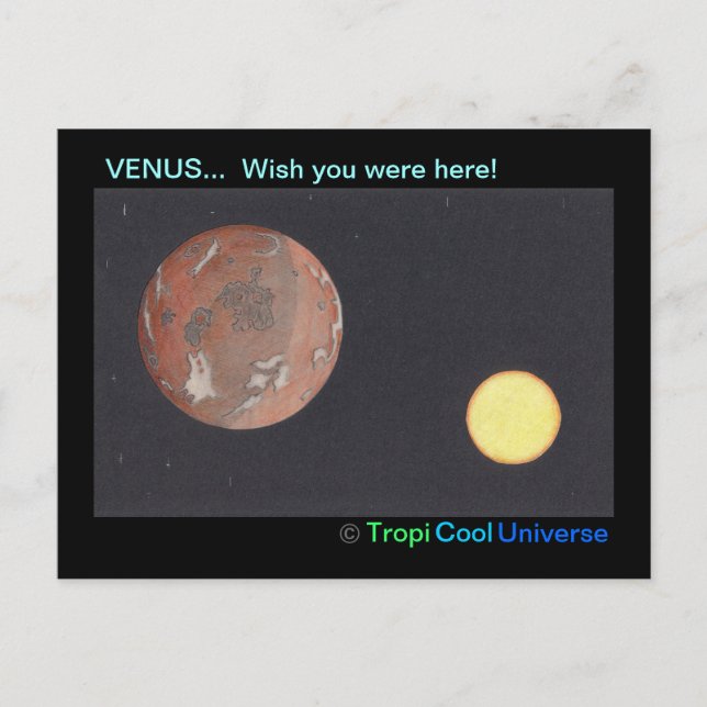 Planet VENUS-vykort Vykort (Framsida)