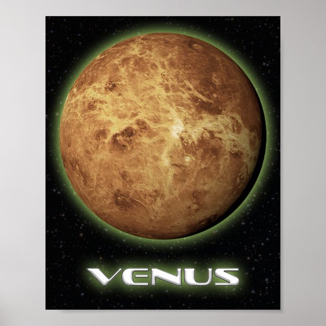 Planet Venus Wall Art Poster (Framsidan)