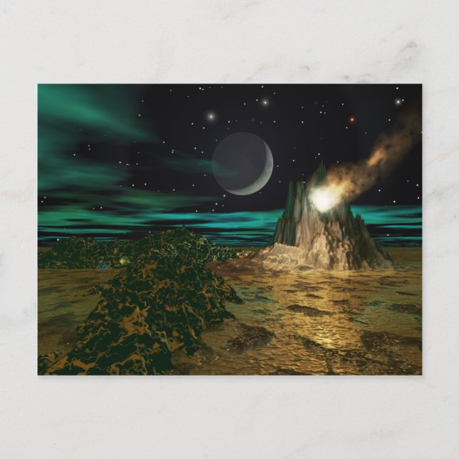 Planet Volcano World Vykort (Framsida)