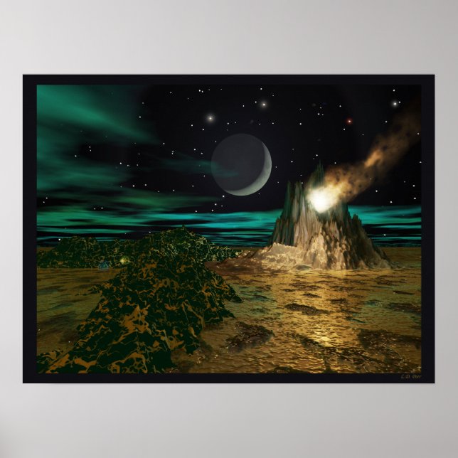 Planet Vulkan Värld Poster (Framsidan)
