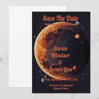 Planet Wedding-inbjudan Inbjudningar