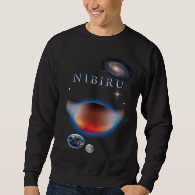 Planet X Nibiru Lång Ärmad Tröja (Framsida)