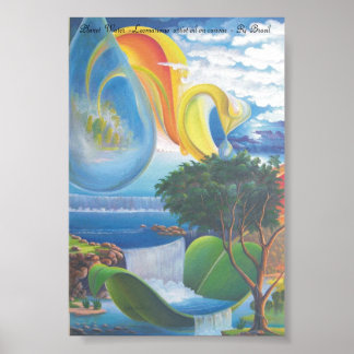 PLANETA ÁGUA - Leomariano-konstnären Poster