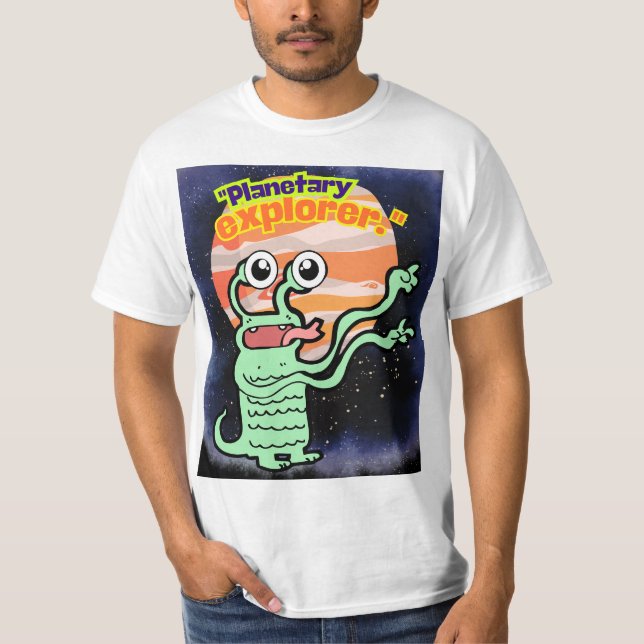 PLANETÄR UTVÄRDSFORSKARE T SHIRT (Framsida)
