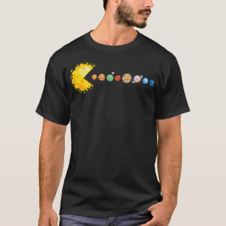 Planetära system Star Eating Planets Sol Funny Ast T Shirt