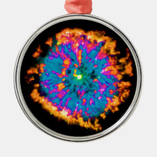 Planetarisk nebulosa NGC 6751 Pop Art Psykedelisk Julgransprydnad Metall