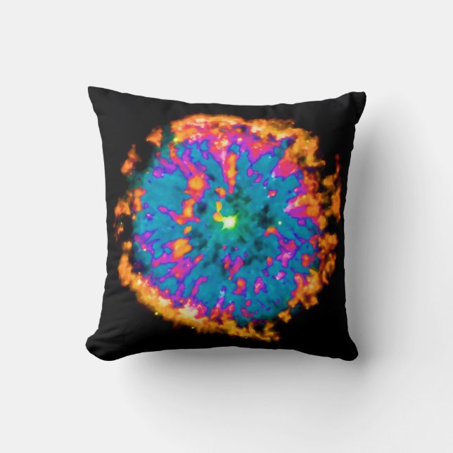 Planetarisk nebulosa NGC 6751 Pop Art Psykedelisk Kudde (Framsida)