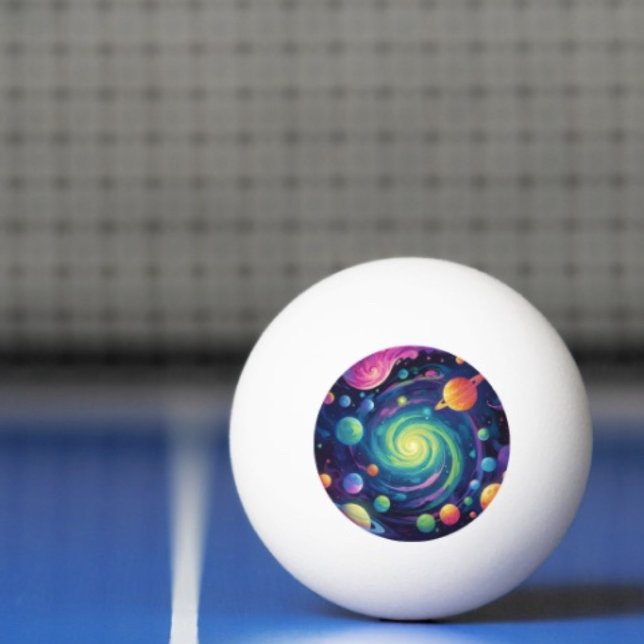 Planetarisk Snurr Ping Pong Boll (Space Ping Pong Ball – ping pong ball. 3-star balls meet the ITTF's competition specifications. )