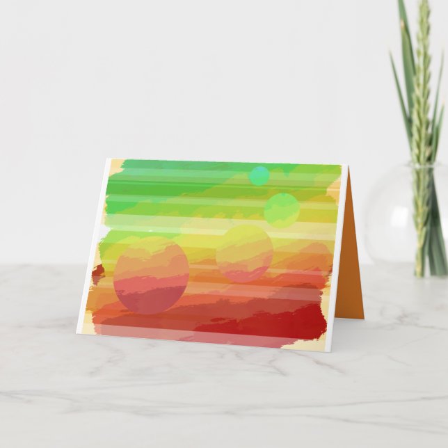 Planetariskt hälsningkort kort (Framsida)