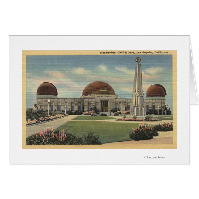 Planetarium i Griffith Park Hälsningskort (Framsidan Horizontal)