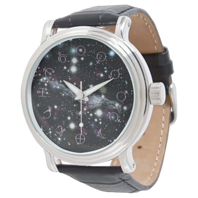 Planetärt Glyph Deep Space Astronomy Wristwatch Armbandsur (Vinklad)