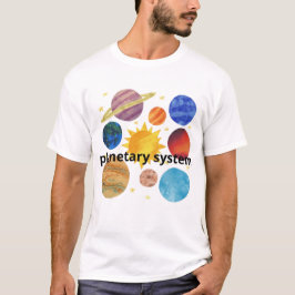 Planetary System Design | Creative Space Art  T Shirt