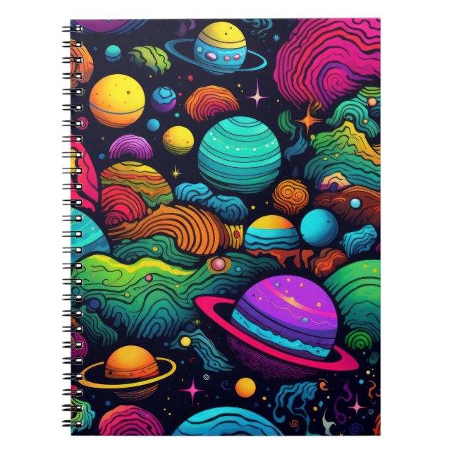 Planetbakgrund Anteckningsbok (Framsidan)